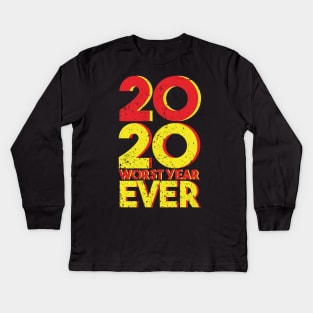 2020 WORST YEAR EVER (GRUNGE STYLE) Kids Long Sleeve T-Shirt